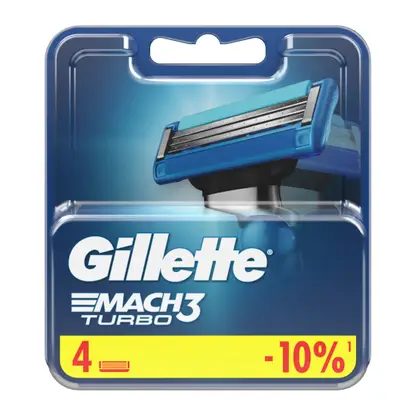 Кассеты для бритья Gillette Mach3 Turbo 4шт