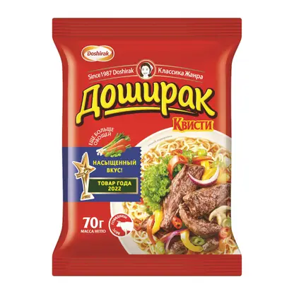 Лапша Доширак Квисти со вкусом говядины 70г