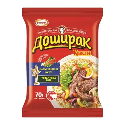 Лапша Доширак Квисти со вкусом говядины 70г