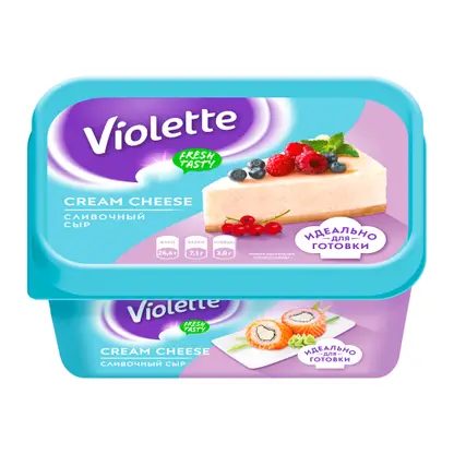 Сыр творожный Violette Cream cheese Сливочный 70% 400г