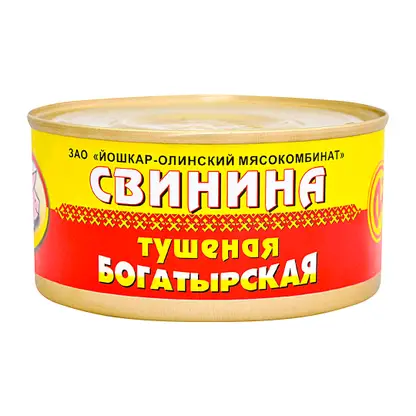 Свинина тушеная Йошкар-Олинский МК Богатырская 325г