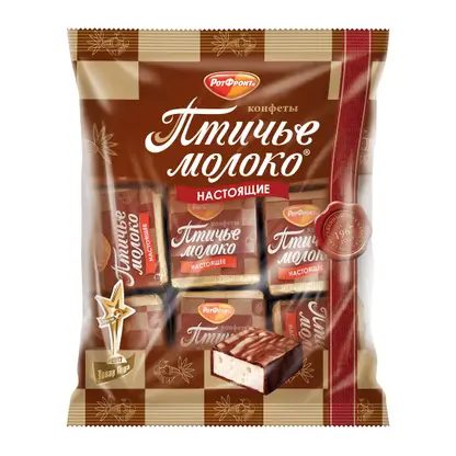 Конфеты Рот фронт Птичье молоко настоящие 225г