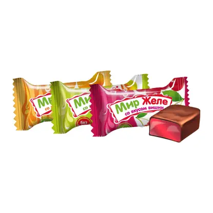 Конфеты Фруктовый микс Мир желе