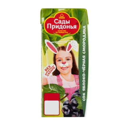 Сок Сады придонья Яблоко Черная смородина 200мл