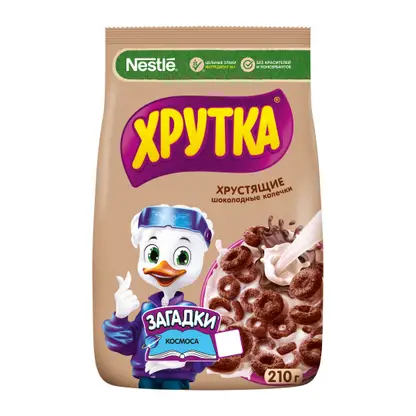 Колечки Хрутка Готовый завтрак шоколадные 210г