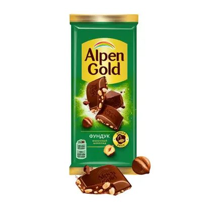 Молочный шоколад с фундуком Alpen Gold 80г