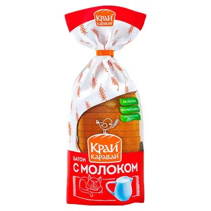 Батон с молоком нарезанный Тольяттихлеб 250г