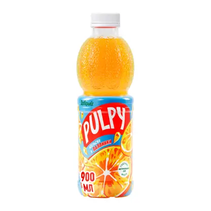 Напиток сокосодержащий Добрый Pulpy Апельсин 900мл