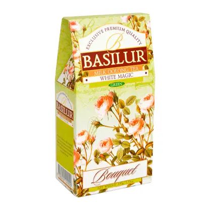 Чай зеленый Basilur байховый крупнолистовой с ароматом молока 100г