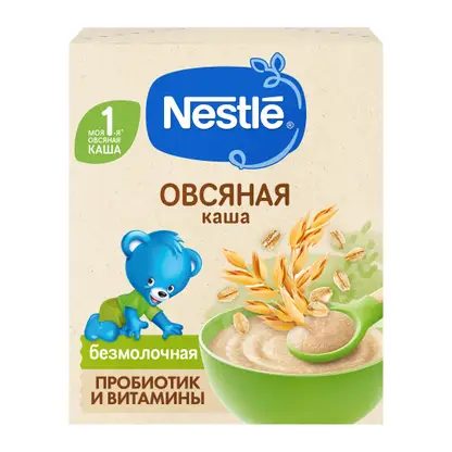 Каша детская безмолочная овсяная с 5 месяцев Nestle 200г