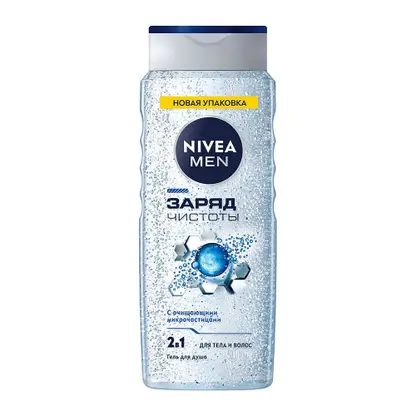 Гель для душа Заряд чистоты NIVEA Men 500мл