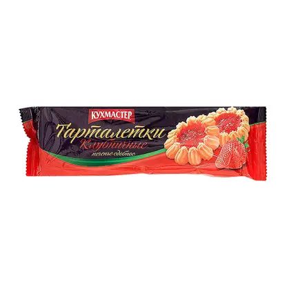 Тарталетки клубничные Кухмастер 240г