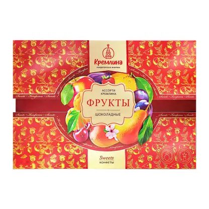 Набор конфет Кремлина Ассорти Фрукты шоколадные 500г