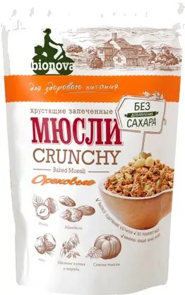 Мюсли Bionova Запеченные Ореховые хрустящие 400г