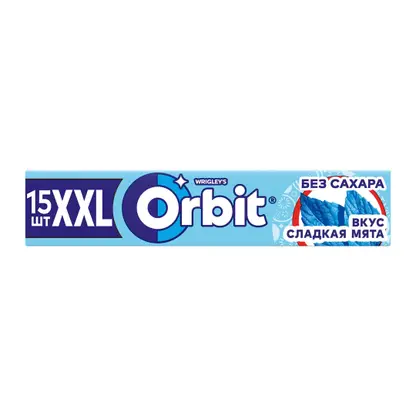 Жевательная резинка Orbit XXL Сладкая мята без сахара 20.4г