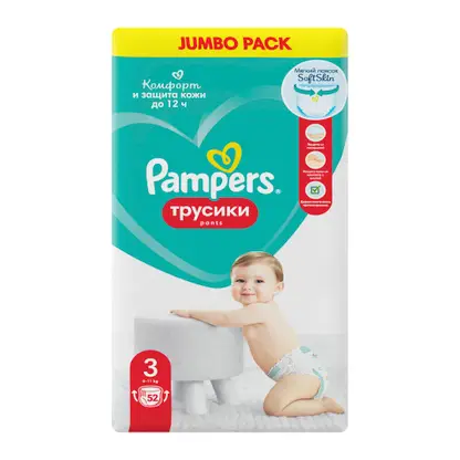 Трусики-подгузники Pampers Midi размер 3 6-11кг 52шт