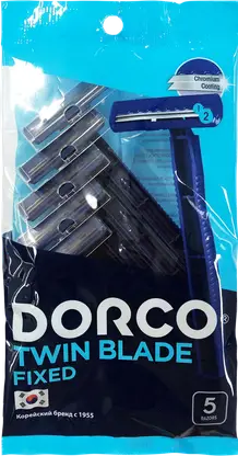 Одноразовый станок для бритья Dorco Twin Blade Fixed 2 лезвия 5шт