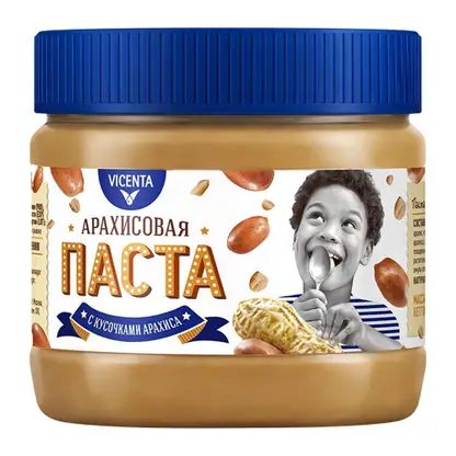 Арахисовая паста Vicenta с кусочками арахиса 250г