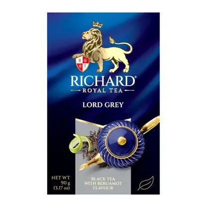 Чай черный Richard Lord Grey бергамот и цитрус 90г