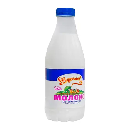 Молоко Вкусняев пастеризованное 1.5% 930г