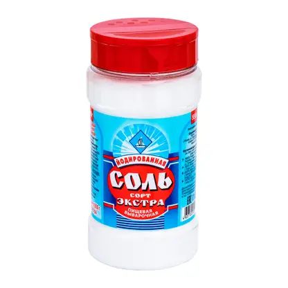 Соль Экстра Пищевая йодированная 550г