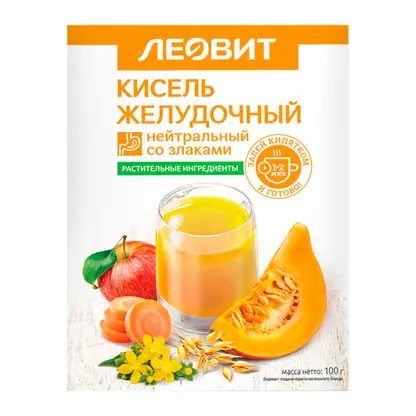 Кисель желудочный нейтральный пакетики Леовит 20г 5шт