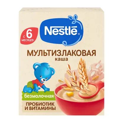 Каша детская безмолочная мультизлаковая с 6 месяцев Nestle 200г