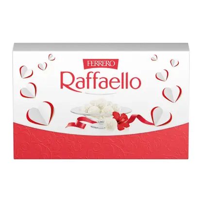 Конфеты с цельным миндальным орехом в кокосовой обсыпке Raffaello 90г