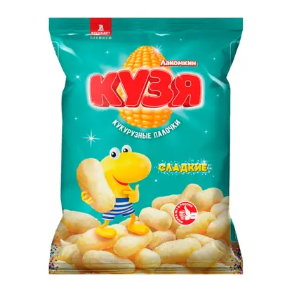 Палочки кукурузные Кузя Лакомкин сладкие 140г