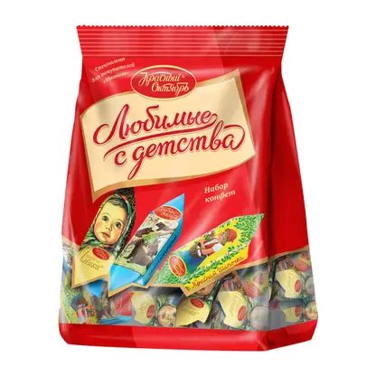 Конфеты Красный октябрь Любимые с детства 250г