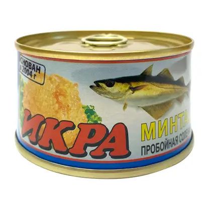 Икра минтая соленая пробойная 120г