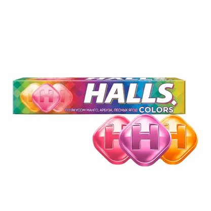 Леденцы Colors Halls 25г