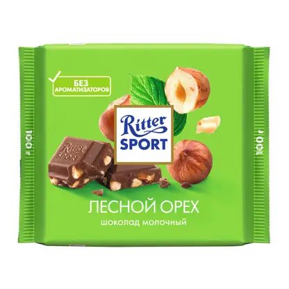 Шоколад Молочный Лесной орех Ritter Sport 100г