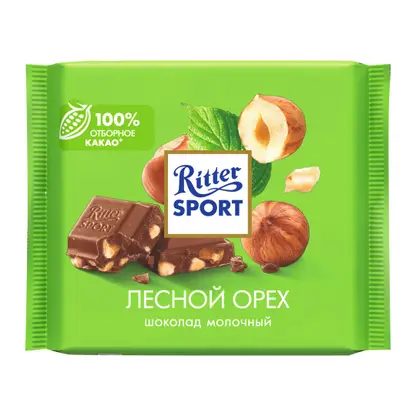 Шоколад Молочный Лесной орех Ritter Sport 100г
