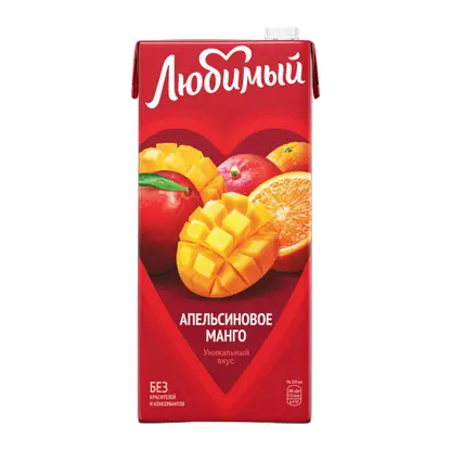 Напиток Любимый Апельсиновое манго 1.93л