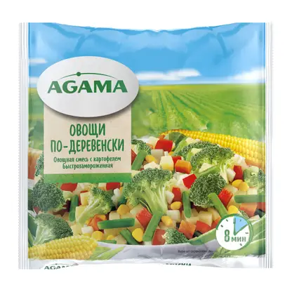 Овощи по-деревенски Agama с картофелем быстрозамороженные 400г