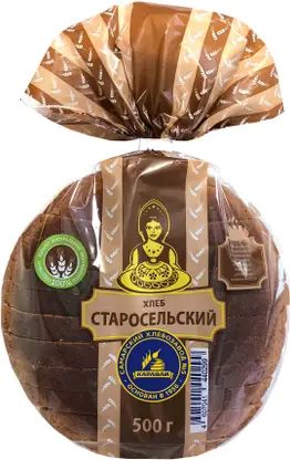Хлеб Старосельский формовой нарезанный Каравай 500г