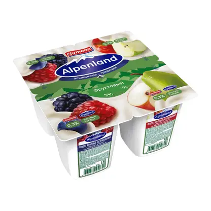 Продукт йогуртный Alpenland Лесная ягода яблоко груша 0.3% 95г