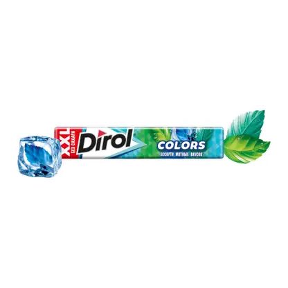 Жевательная резинка Dirol Colors XXL ассорти мятных вкусов 19г