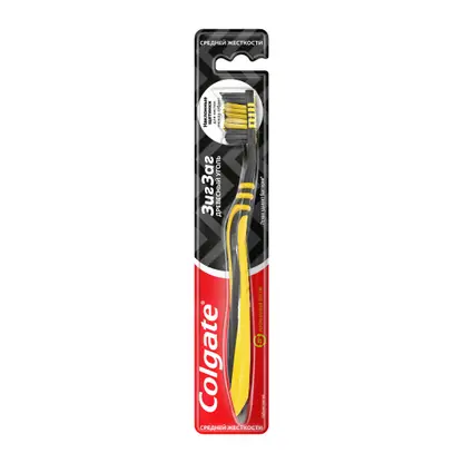 Зубная щетка Colgate Зиг Заг Древесный уголь средней жесткости в ассортименте