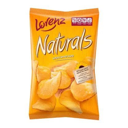 Чипсы картофельные Naturals классические с солью 100г