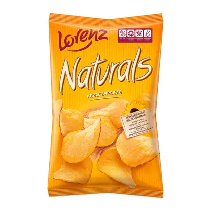 Чипсы картофельные Naturals классические с солью 100г