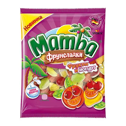 Мармелад жевательный Фрукты и йогурт фрумеладки Mamba 72г