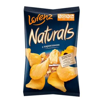 Чипсы картофельные Naturals с пармезаном 100г