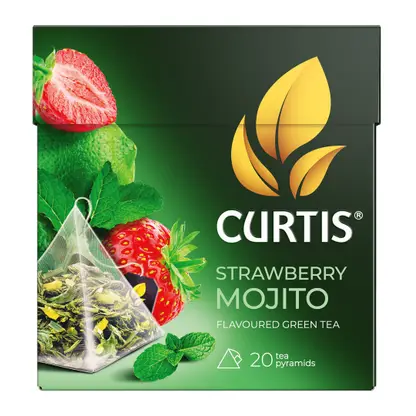 Зеленый чай Strawberry mojito Curtis 20пир 34г