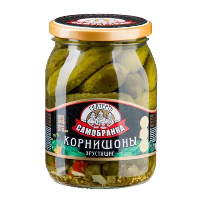 Корнишоны Скатерть-самобранка маринованные 350г