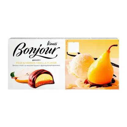 Пирожное Груша с французской ванилью Bonjour Konti Souffle 232г