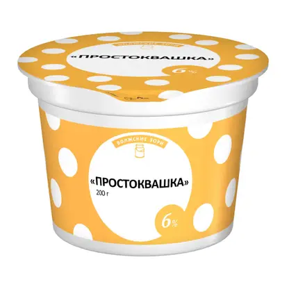 Простокваша Волжские Зори со вкусом ванили 6% 200г