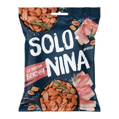 Арахис со вкусом бекона жареный Solonina 130г