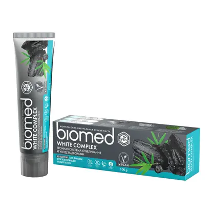Зубная паста Biomed White Complex Антибактериальная отбеливающая 100г